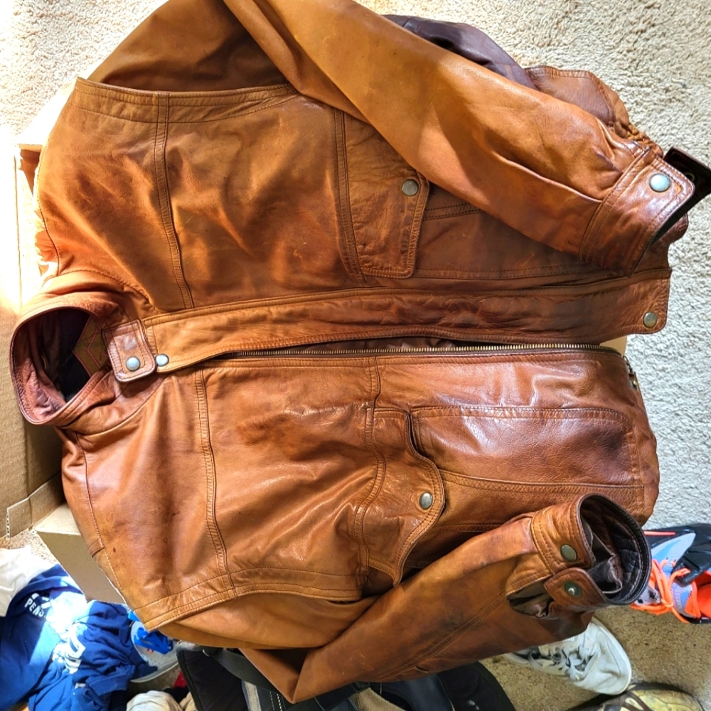 Vintage leather coat